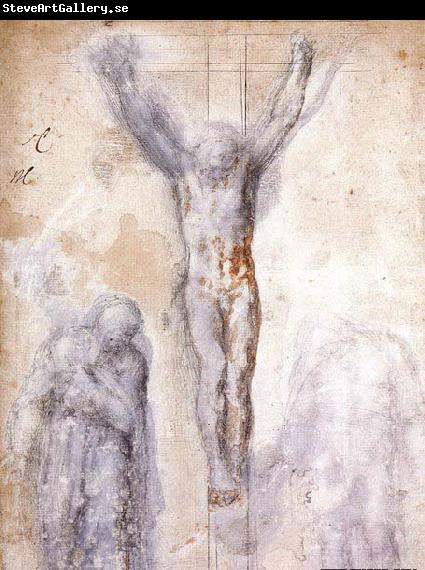 Michelangelo Buonarroti Christ Crucified between the Virgin and Nicodemus